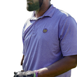 Short Sleeve Golf Polo Shirt Purple