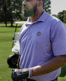 Short Sleeve Golf Polo Shirt Purple
